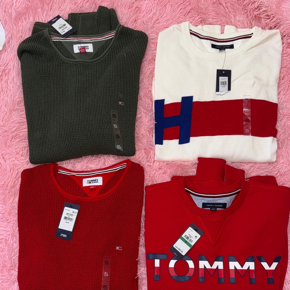 Tommy Hilfiger Men's Crewneck Sweaters - 4 brand new sweaters Men Sz: XL